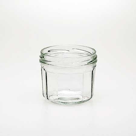 240 ml Facettenglas mit Deckel TO 82